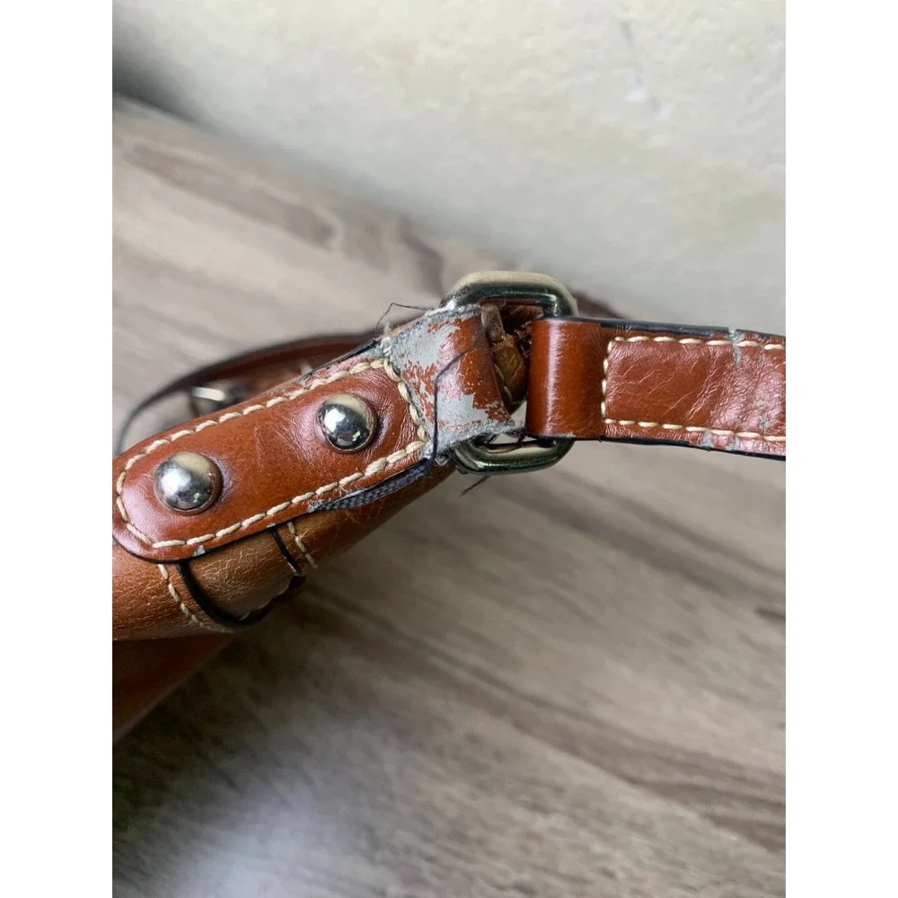 Giani Bernini Bag Womens Brown Genuine Leather Crossbody 10